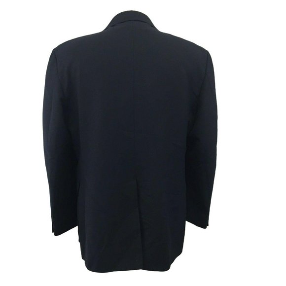 Reed St James Suit Jacket Blazer Sports Coat Mens 44R Navy Blue 2 Button 5 Pocke - Picture 3 of 12